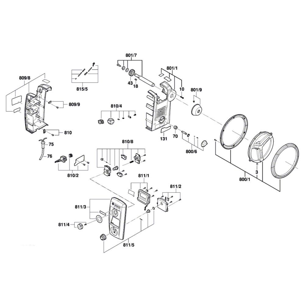 Sơ đồ Lắp ráp Máy Khoan Bàn Bosch PBD 40 chính