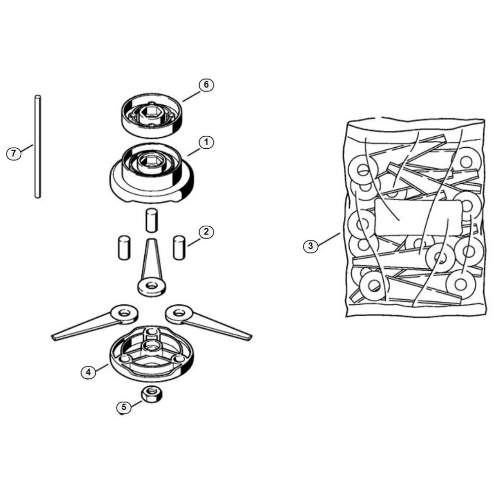 Sơ đồ Đầu cắt cỏ Stihl PolyCut 5-3 2 polycut 5 3