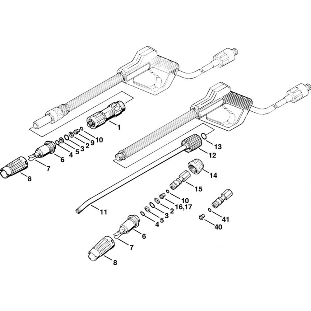 Sơ đồ Súng phun & Lance cho Stihl