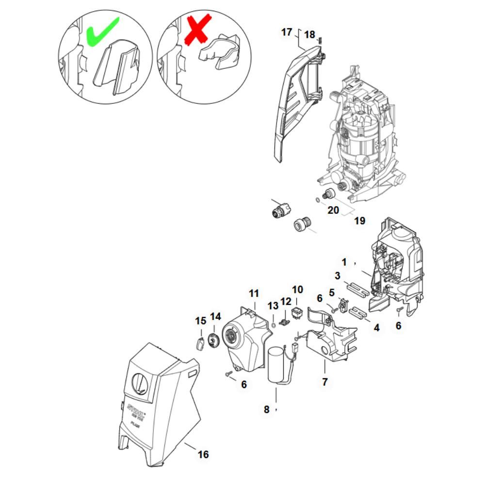re110plus air baffle assy