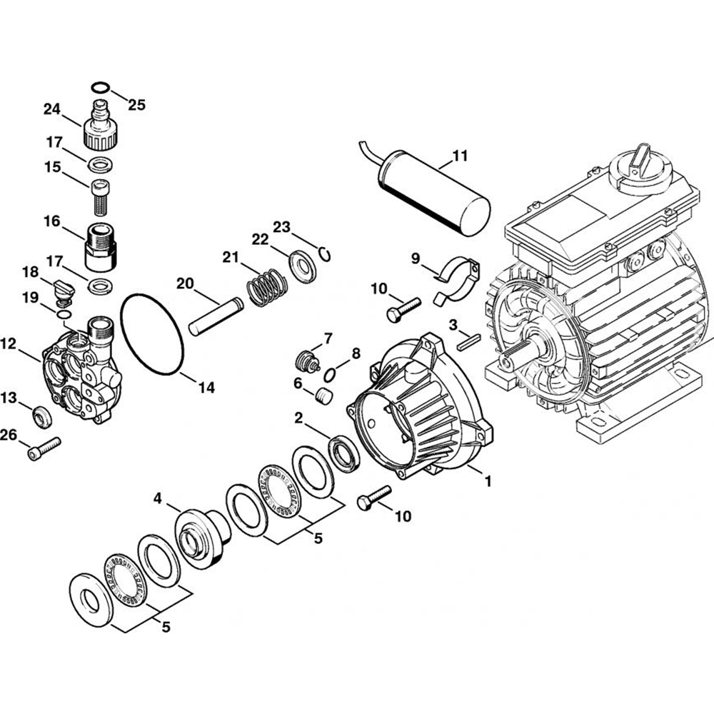 Sơ đồ Vỏ ổ đĩa & máy bơm cho Stihl