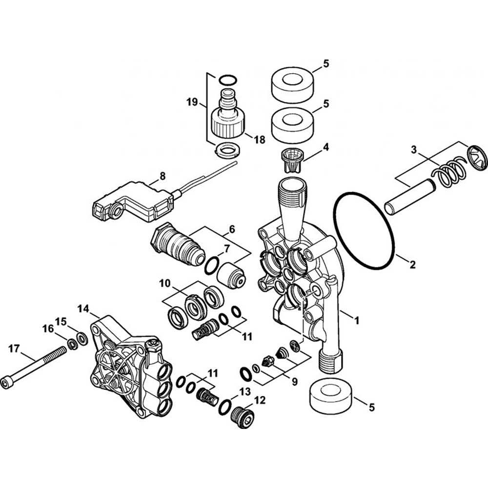 Sơ đồ Vỏ bơm & Khối van 3 re88 2