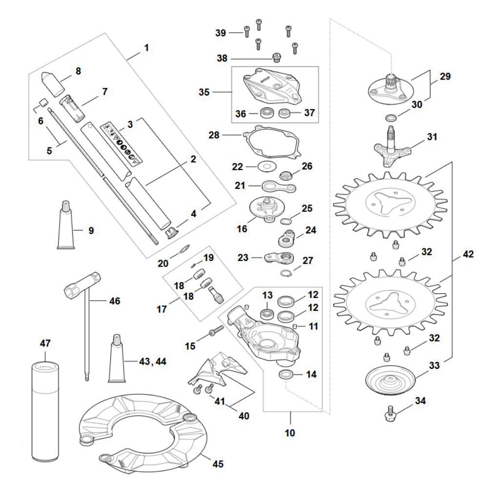 Sơ đồ Lắp ráp chính Stihl RG-KM 3 rgkm main assy