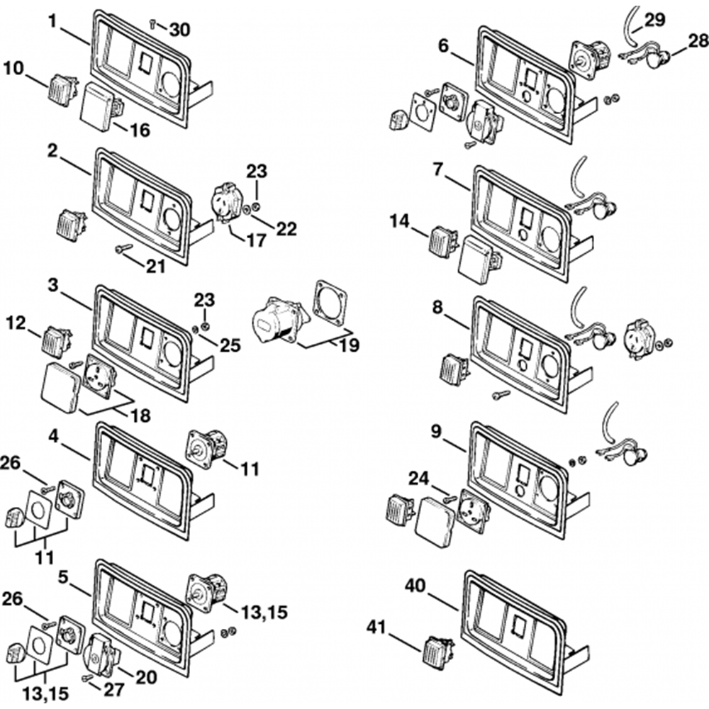 Sơ đồ Lắp ráp bảng điều khiển cho Stihl 2 se100 2