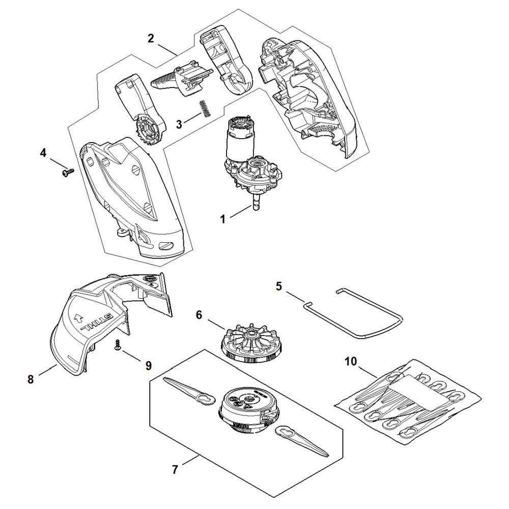 Sơ đồ Động cơ và đầu cắt Stihl FSA30 5 stihl fsa30 2
