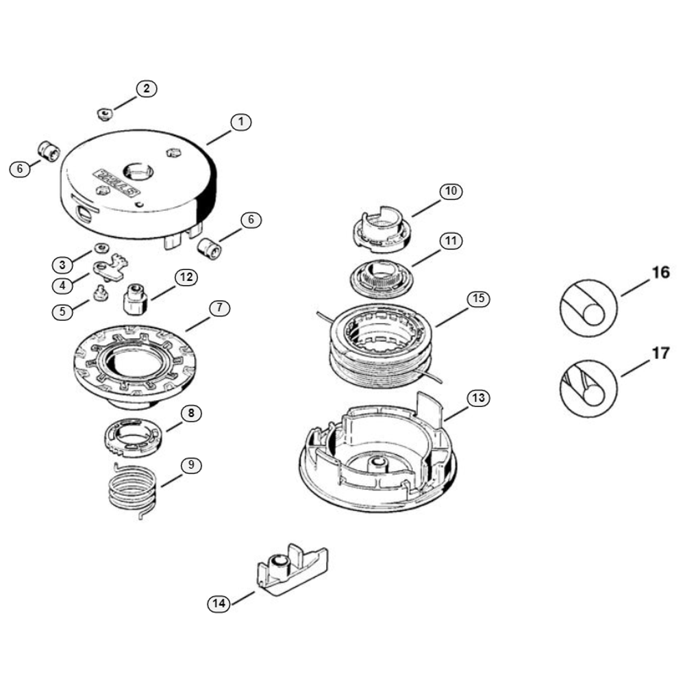 Sơ đồ Đầu cắt cỏ Stihl SuperCut 2-2 3 supercut 2 2