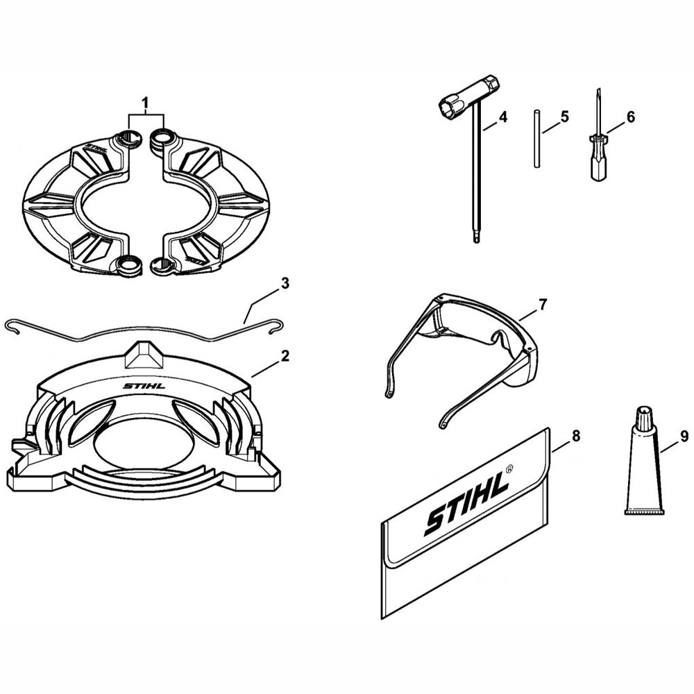 transport guard assembly tools for stihl fr350 fr450 fr480 fr480c backpack brushcutter