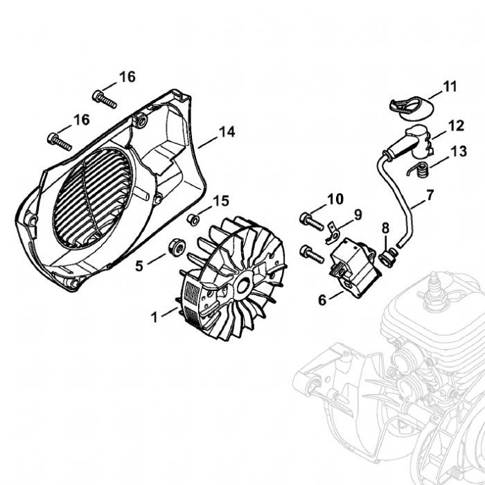 Sơ đồ Hệ Thống Đánh Lửa Stihl TS410 2 ts410 ignition system