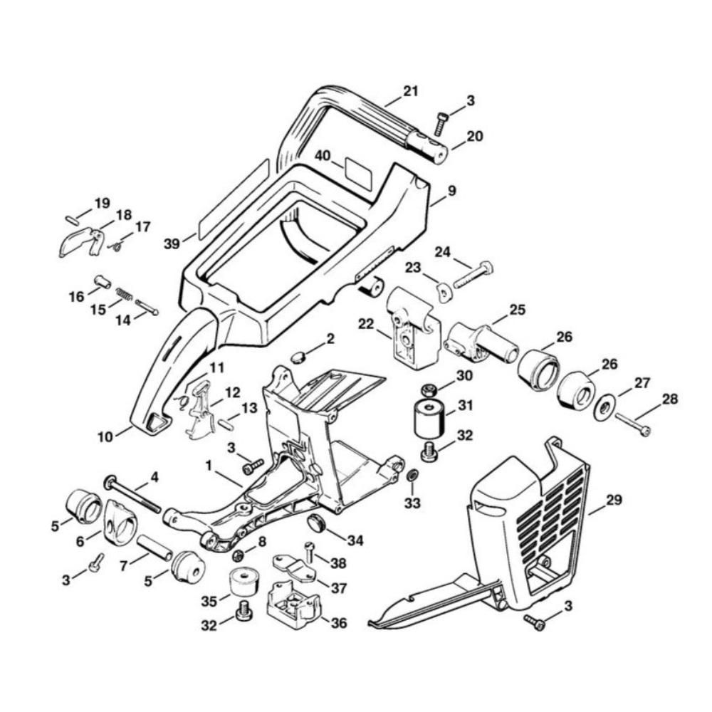 ts760 shroud handle frame assy