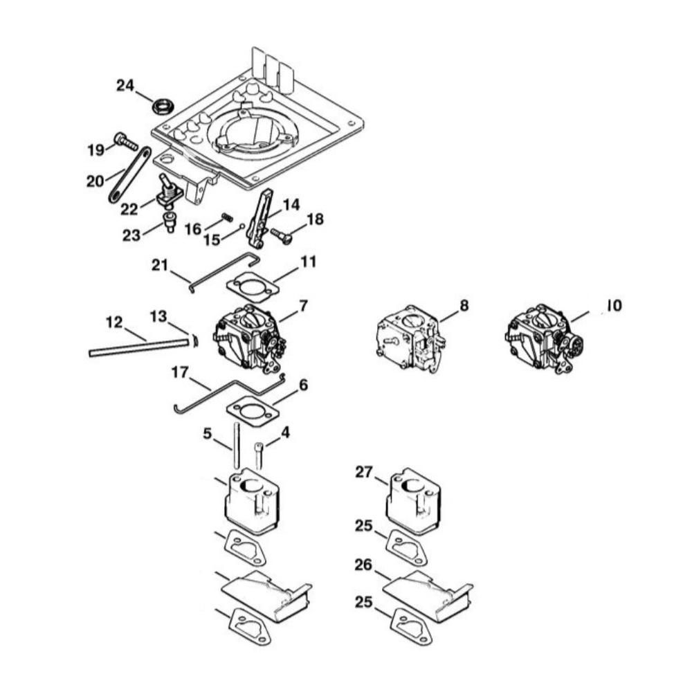 Sơ đồ Lắp ráp cáp ga 3 ts760 throtte cable assy