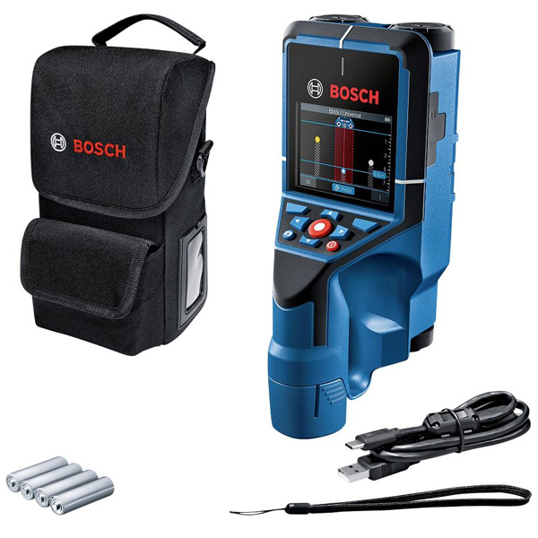Máy dò đa năng dùng pin Bosch D-TECT 200 C – Dò sâu trong tường, hỗ trợ thi công an toàn và chính xác hơn