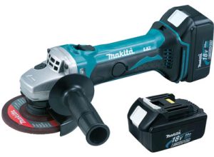 Combo máy mài góc dùng pin 18V Makita DGA406Z + Pin BL1830B + Sạc DC18RC 2 Máy mài góc dùng pin 100mm Makita DGA406Z – trái tim của combo máy mài góc dùng pin 18V.