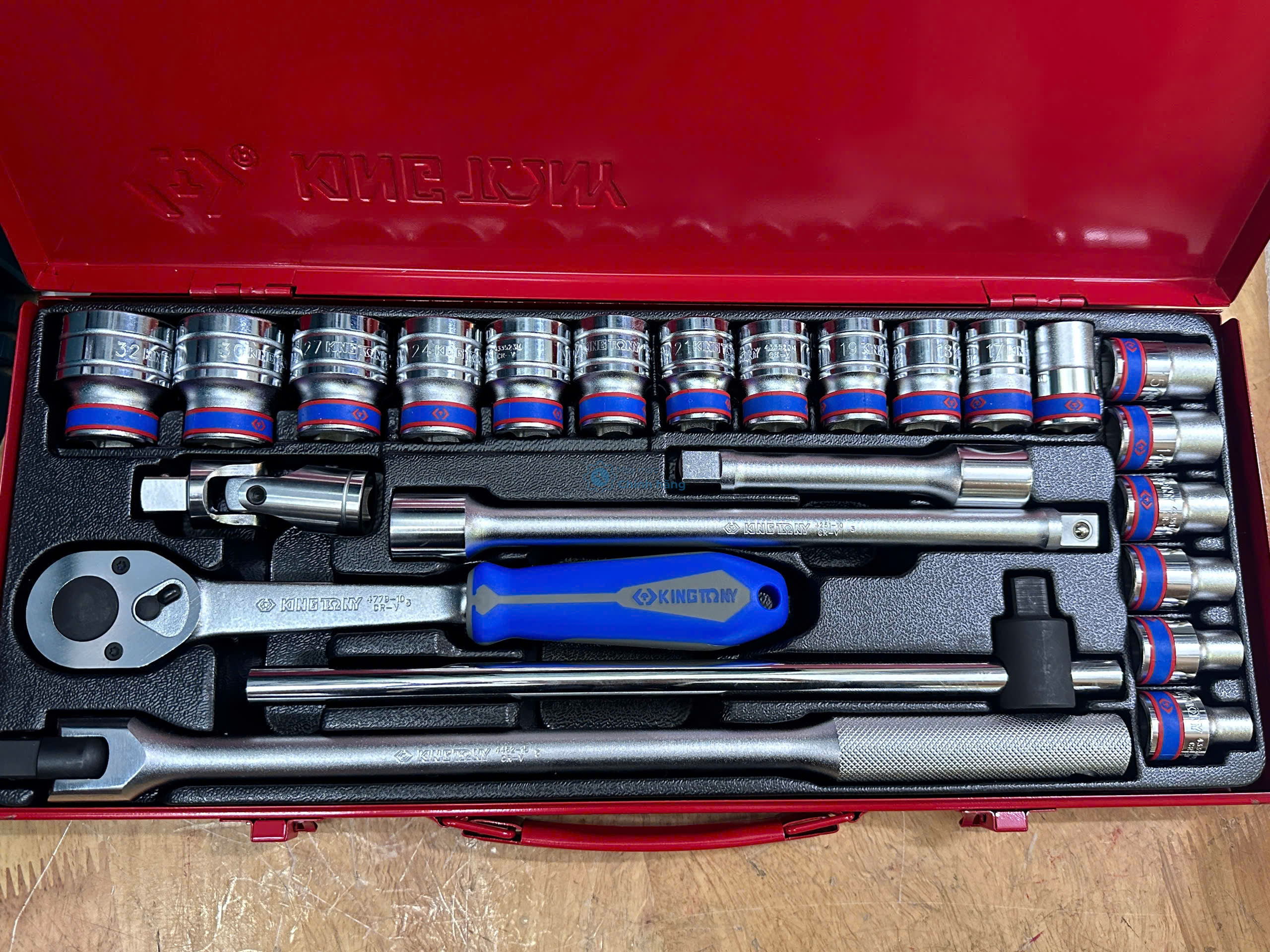 Bộ 24 chi tiết Kingtony 4526MR03 1/2" 12 Đầu khẩu lục giác bộ KingTony 4526MR03