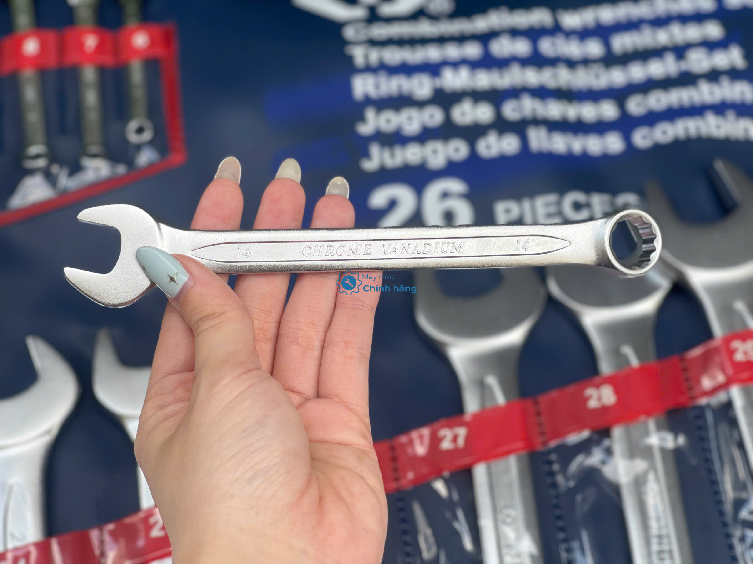 Bộ vòng miệng 26 cái hệ mét Kingtony 1226MR 6 - 32mm 16 Thiết kế đầu vòng cờ lê KingTony 1226MR