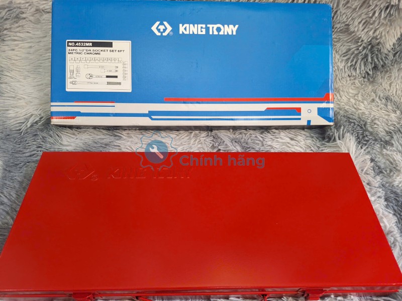 Bộ Tuýp 24 Chi Tiết Hệ Mét Kingtony 4532MR 1/2 Inch 2 Bộ tuýp 24 chi tiết hệ mét Kingtony 4532MR chính hãng