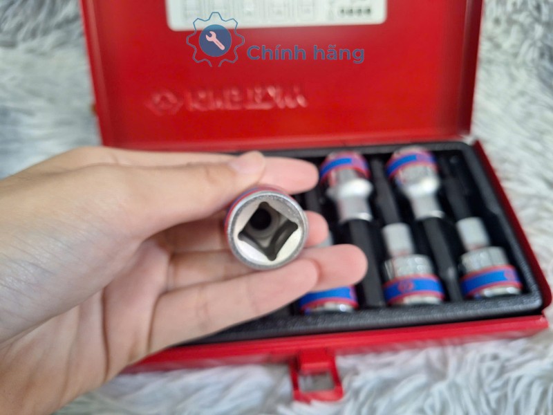 Chi tiết các đầu tuýp lục giác Kingtony 4120PR H4-H17