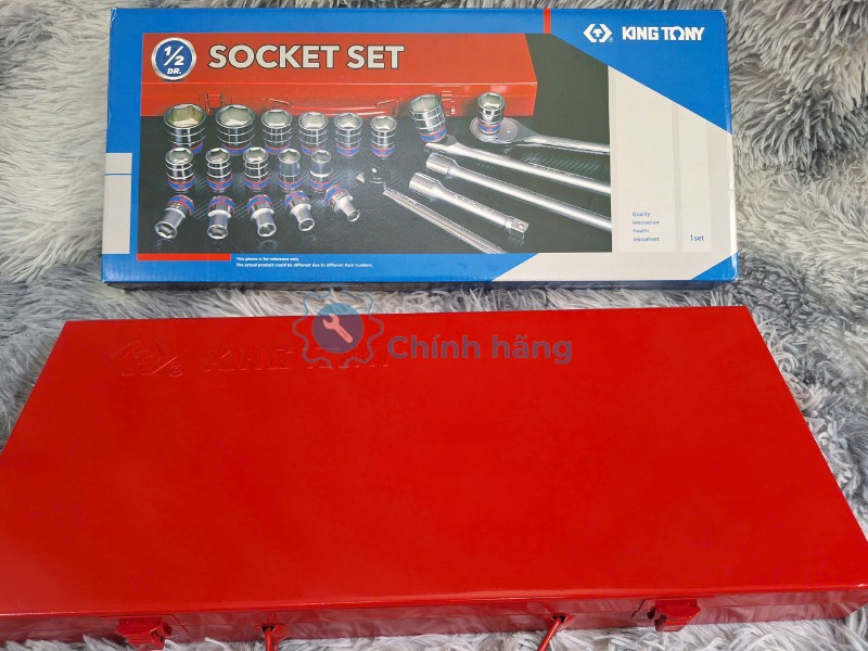 Bộ Tuýp 24 Chi Tiết Kingtony 4526MR03 1/2 Inch 3 Hộp sắt bộ tuýp hệ mét Kingtony 4526MR03 chắc chắn dễ bảo quản