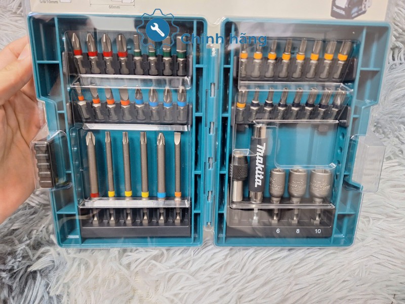 Makita B-55697 bộ mũi vít đa năng 43 chi tiết cho máy vặn vít