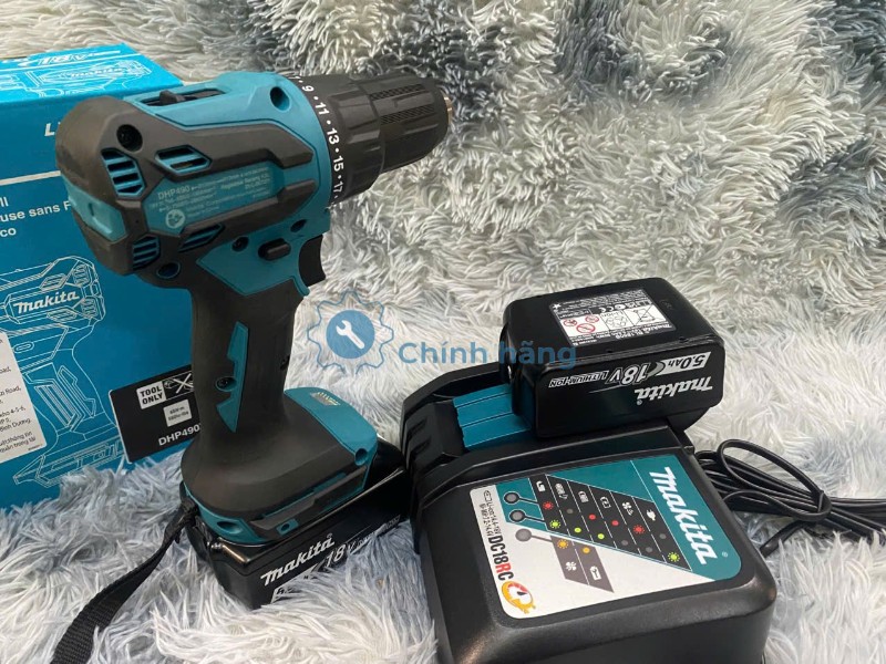 Máy Khoan Động Lực Dùng Pin 18V Makita DHP490 Chính Hãng 4 Máy Khoan Động Lực Dùng Pin 18V Makita DHP490 Chính Hãng - Ảnh 4