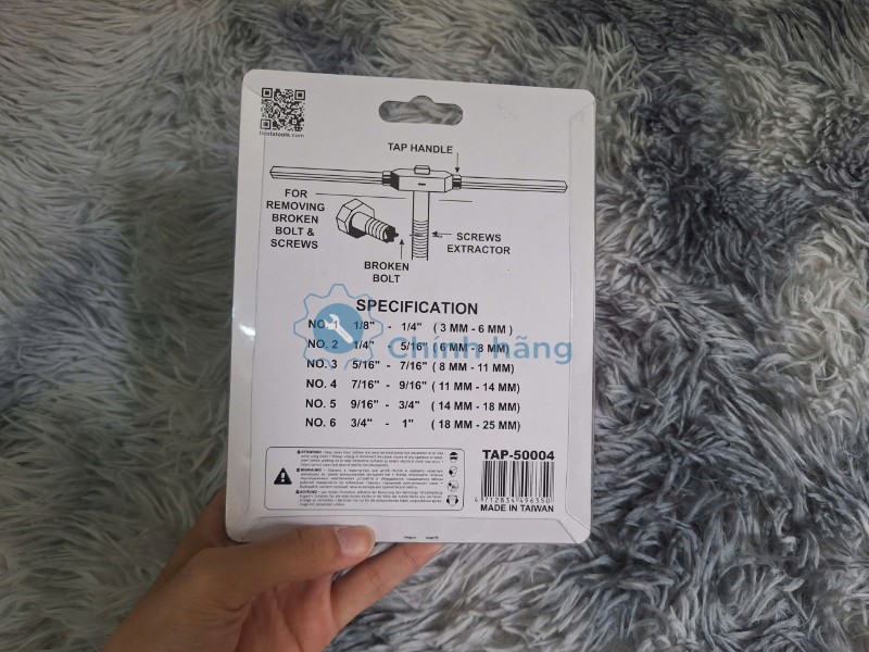 Bộ Mũi Tháo Bu Lông Ốc Gãy Licota TAP-50004 3 Model Licota TAP-50004 trên bộ mũi tháo bu lông ốc vít gãy