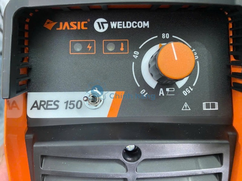 Máy Hàn Que Jasic Ares 150 Chính Hãng – Nhỏ Gọn, Hàn Mạnh, Dễ Sử Dụng 18 núm chỉnh dòng hàn máy hàn que Jasic Ares 150