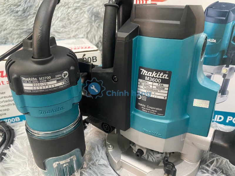 So Sánh Makita M3600B Và Makita M3700B: Chọn Máy Phay Gỗ Hay Máy Đánh Cạnh? 8 So sánh model Makita M3600B và Makita M3700B trên thân máy