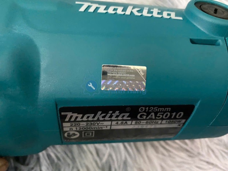tem chống giả máy mài góc Makita GA5010