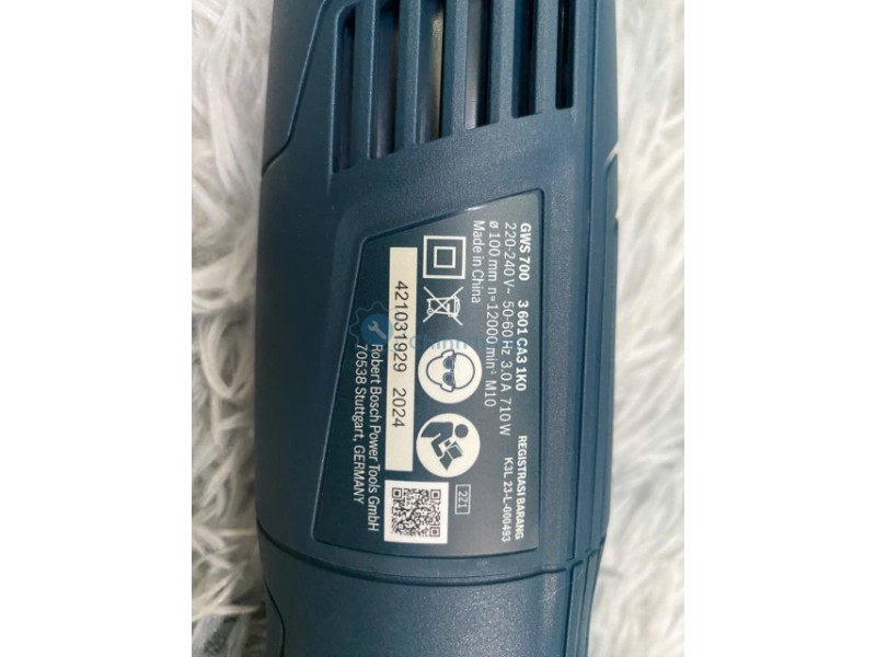 Máy Mài Góc Bosch GWS 700 100mm 700W Chính Hãng 15 Tem thông số Bosch GWS 700 công suất 700W