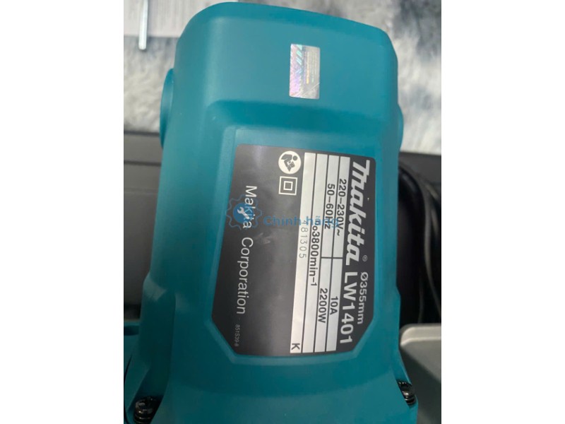 Máy Cắt Sắt Makita LW1401 2200W Chính Hãng – Cắt Thép Hộp, Sắt Hiệu Quả 28 Tem thông số kỹ thuật máy cắt sắt Makita LW1401