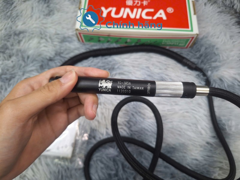 Thân máy mài hơi Yunica YG-3BSN gọn nhẹ trọng lượng 210g