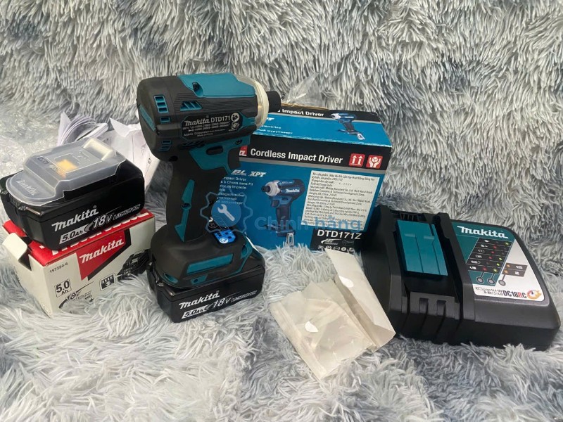 Máy Vặn Vít Makita DTD171 Chính Hãng 18V – Không Chổi Than, Lực Siết Mạnh 25 trọn bộ máy vặn vít Makita DTD171